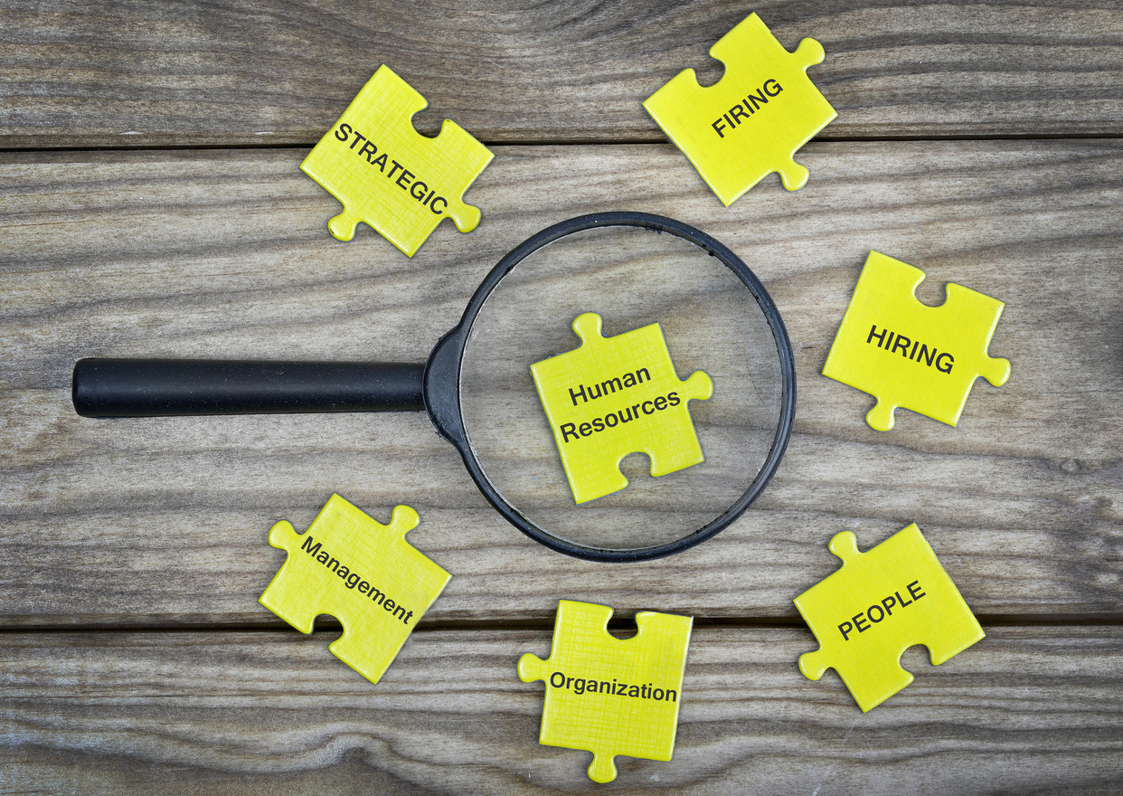 Puzzle with word Human Resources